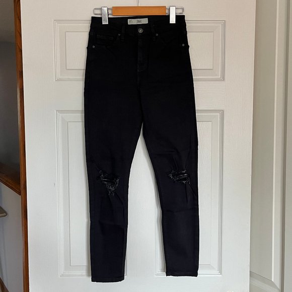 Topshop Moto Skinny High-Rise Ripped Jamie Jeans - Picture 2 of 15
